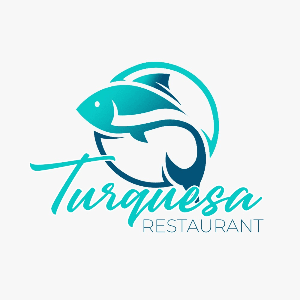 Logo y ambiente de Turquesa Restaurante